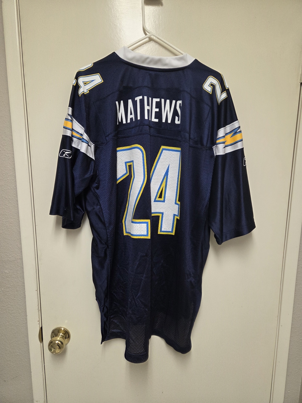 Vintage Y2K Reebok San Diego Chargers Ryan Mathews Jersey Size XL